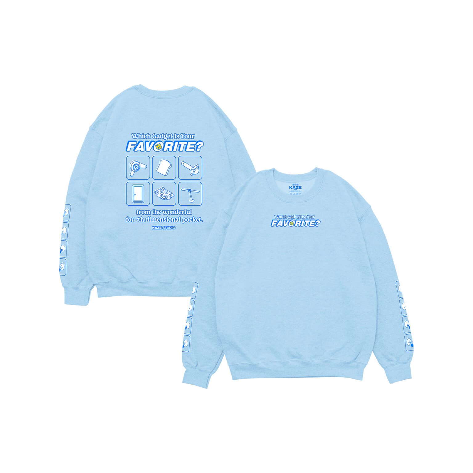 Doraemon Sweater  "Favorite Gadgets" IDR. 490.000  IDR. 190.000 /   $49.00 $19.00